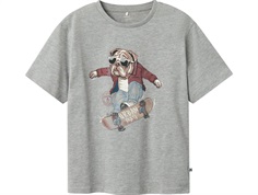Name It grå meleret t-shirt med skater print